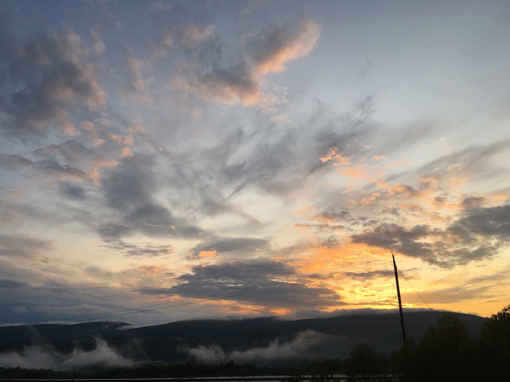 Sunset over Jermyn, PA