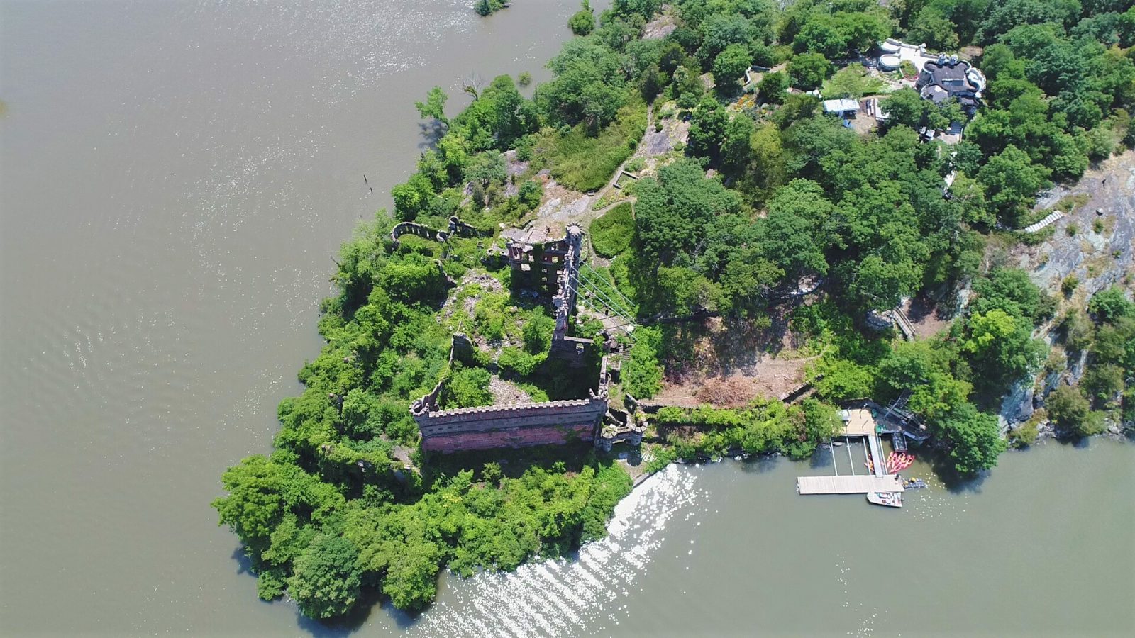 Bannerman's Castle from above