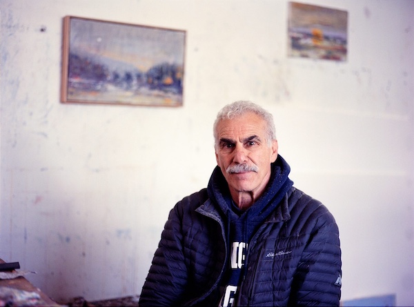 William Chickillo in his studio, May 2021