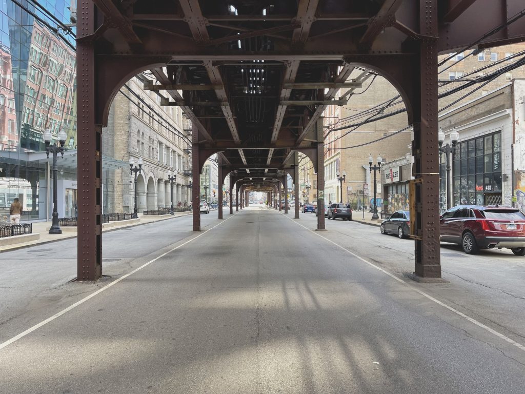 Street below the L